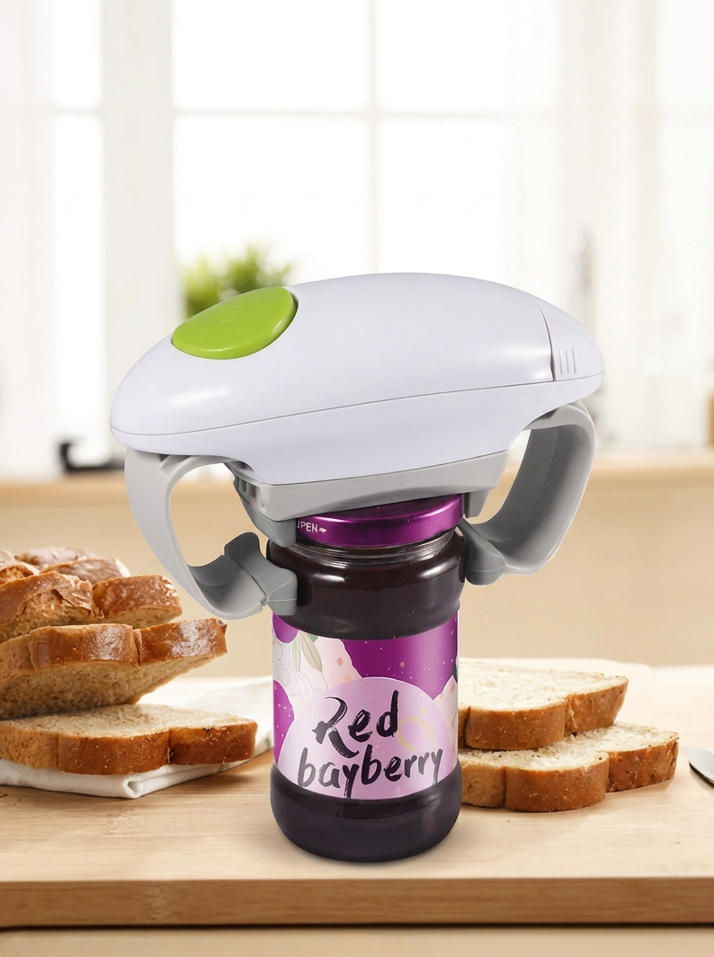 GripEase One-Touch Jar & Can Opener